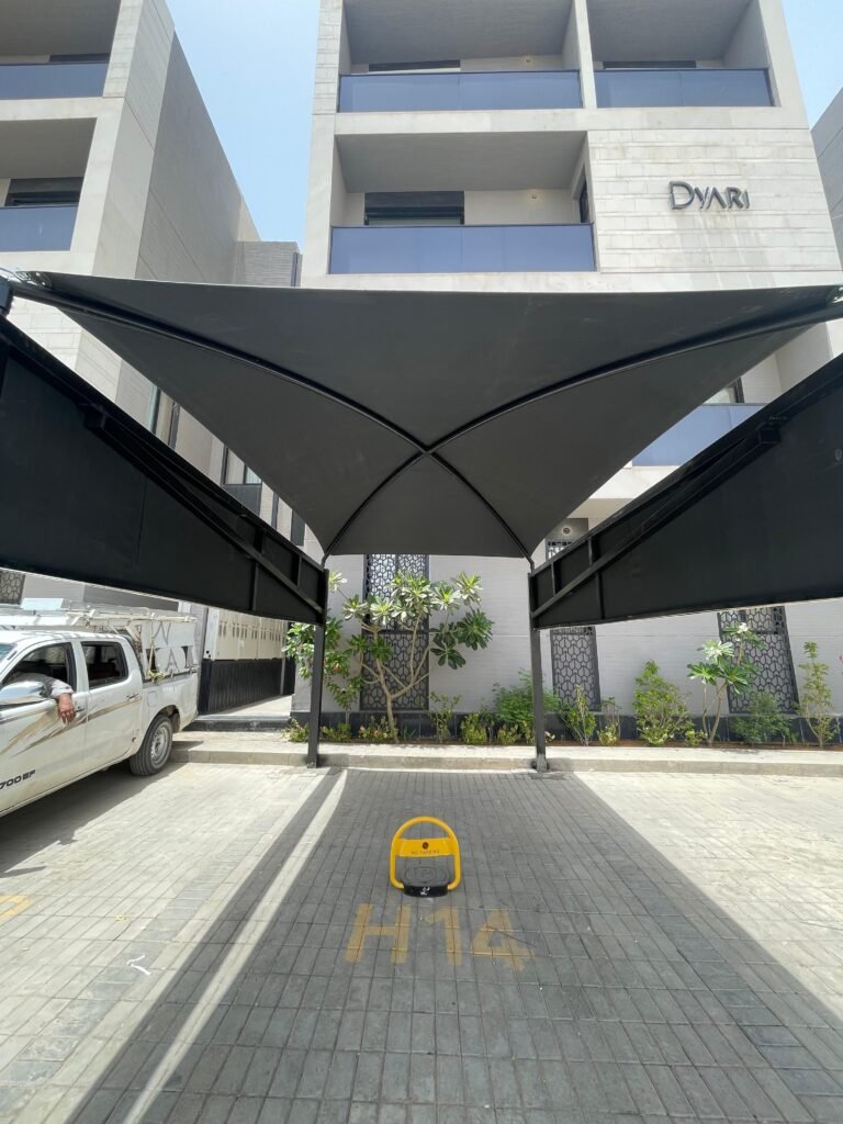 مظلات سيارات شد انشائي